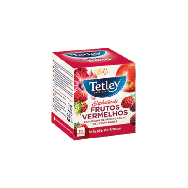 Cha Tetley Exp.F/ Frutos Vermelhos 10Saq