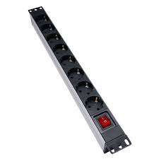 Régua Energia 19" 1U 8 Tomadas